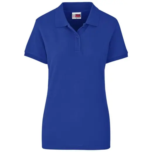 Ladies Houston Stretch Golf Shirt Royal Front